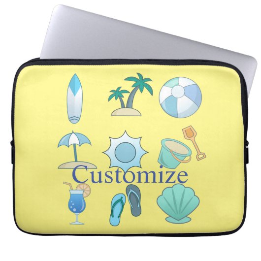 Beach Life Thunder_Cove Laptopschutzhülle (Vorderseite)