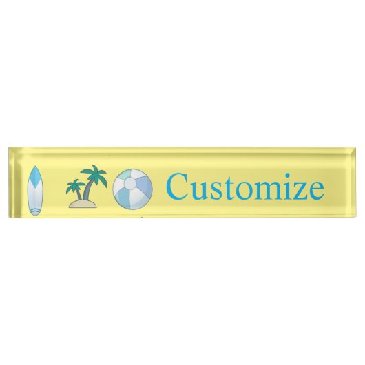 Beach Life Thunder_Cove Namensplakette (Vorderseite)