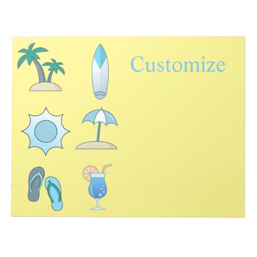 Beach Life Thunder_Cove Notizblock (Vorderseite)