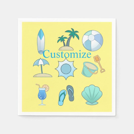 Beach Life Thunder_Cove Serviette (Vorderseite)