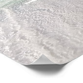 Beach Life Tropical Sandstrand Türkis Blau Poster (Ecke)