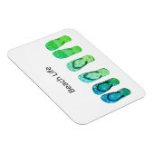 Beach Life und Flip Flops anpassbar Magnet (Rechte Seite)