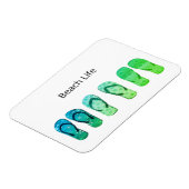 Beach Life und Flip Flops anpassbar Magnet (Linke Seite)