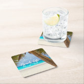 Beach Life Untersetzer - Palmen und türkisfarbenes (Vor Ort)