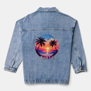 Beach Life Vibes Jeansjacke