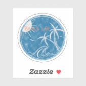 Beach Life Vinyl Cut Sticker (Blatt)