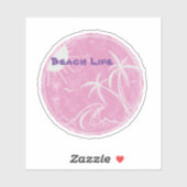Beach Life Vinyl Cut Sticker (Blatt)