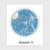 Beach Life Vinyl Cut Sticker (Blatt)