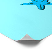 Beach Life Word Art mit Sand und Palmen Poster (Ecke)