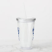 Beach LIFE Zitat Nautic Küste Sommer Blau Acryltrinkbecher (Links)