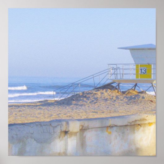Beach & Lifegaurd 13 Print Poster (Vorne)