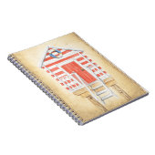 Beach Lifeguard Shack Summer Notizblock (Rechte Seite)