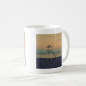 Beach Lifeguard Tower Sunset  Kaffeetasse (VorderseiteRechts)