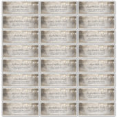 Beach Light Wedding Guest Name Address Labels (Vorderseite)