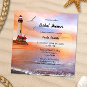 Beach Lighthouse Bridal Dusche Einladung