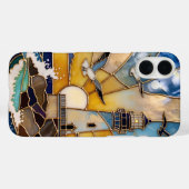 Beach Lighthouse iPhone Case Sunset Waves Birds (Rückseite (Horizontal))