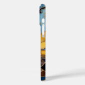 Beach Lighthouse iPhone Case Sunset Waves Birds (Rückseite / Links)