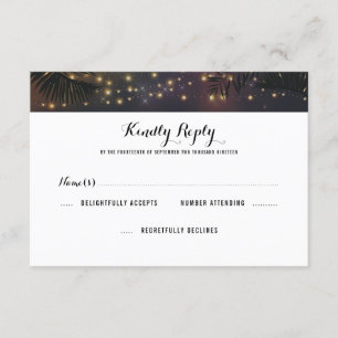 Beach Lights Wedding RSVP