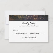 Beach Lights Wedding RSVP (Vorderseite)