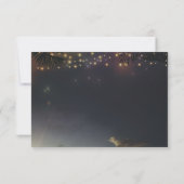 Beach Lights Wedding RSVP Karte (Rückseite)