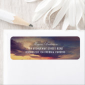 Beach Lila Sunset Sky Romantische Hochzeit (Insitu)