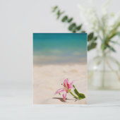 Beach Lily Postkarte (Stehend Vorderseite)