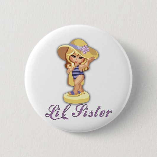 Beach Little Sister Button (Vorderseite)