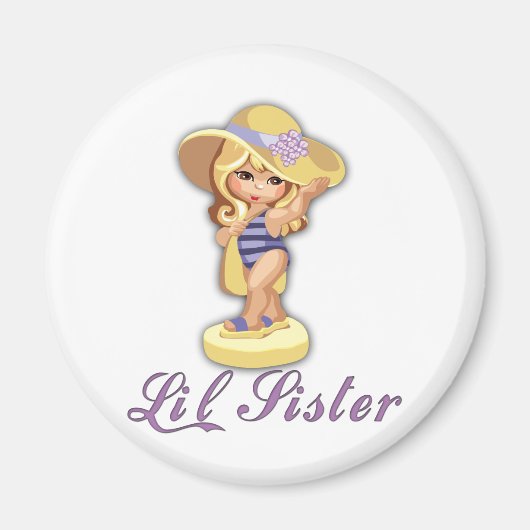 Beach Little Sister Magnet (Vorne)