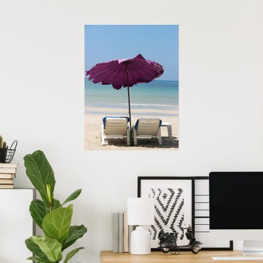 Beach Lounge Poster (Heimbüro)