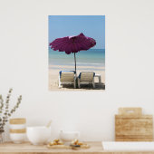 Beach Lounge Poster (Küche)