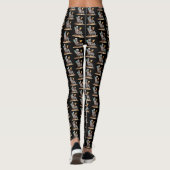 Beach Lounges Skeleton Halloween Leggings (Rückseite)