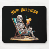 Beach Lounges Skeleton Halloween Mousepad (Vorne)