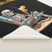 Beach Lounges Skeleton Halloween Sherpadecke (3/4)