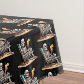 Beach Lounges Skeleton Halloween Tischdecke (Beispiel)
