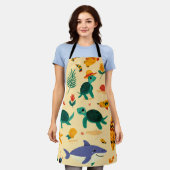 Beach Lover All-Over Print Apron Gift Schürze (Getragen)