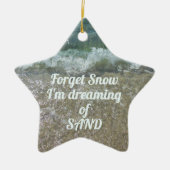 Beach Lover Anpassbar mit Ihrem Foto Keramik Ornament (Vorne)