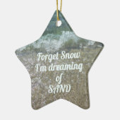 Beach Lover Anpassbar mit Ihrem Foto Keramik Ornament (Links)