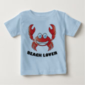 Beach Lover - Baby Fine Jersey T - Shirt (Vorderseite)