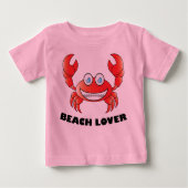 Beach Lover - Baby Fine Jersey T - Shirt (Vorderseite)