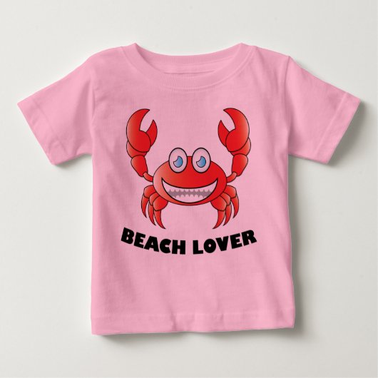 Beach Lover - Baby Fine Jersey T - Shirt (Vorderseite)