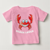 Beach Lover - Baby Fine Jersey T - Shirt (Vorderseite)