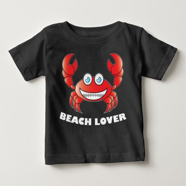 Beach Lover - Baby Fine Jersey T - Shirt (Vorderseite)