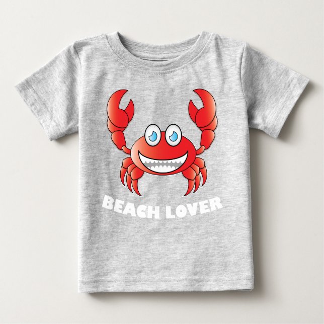 Beach Lover - Baby Fine Jersey T - Shirt (Vorderseite)