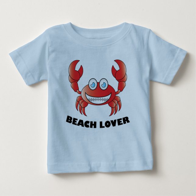 Beach Lover - Baby Fine Jersey T - Shirt (Vorderseite)