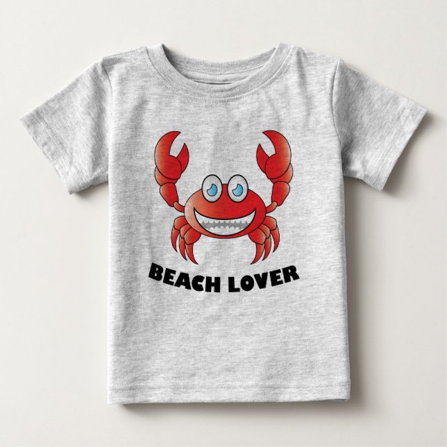 Beach Lover - Baby Fine Jersey T - Shirt (Vorderseite)