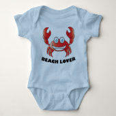Beach Lover - Baby Jersey Bodysuit Baby Strampler (Vorderseite)