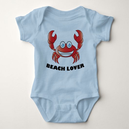 Beach Lover - Baby Jersey Bodysuit Baby Strampler (Vorderseite)