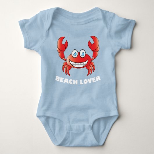 Beach Lover - Baby Jersey Bodysuit Baby Strampler (Vorderseite)