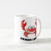Beach Lover - Black 11 oz Ringer Tasse (VorderseiteRechts)
