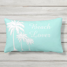 Beach Lover Palm Tree Aqua Außenbereich